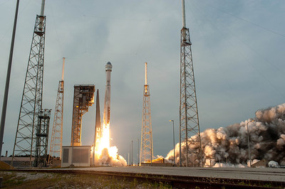 A United Launch Alliance Atlas V rocket lifts off.